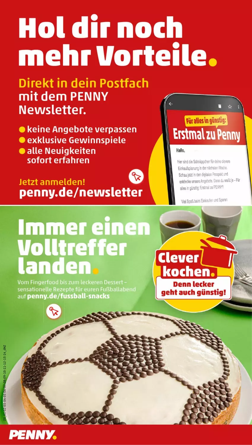 Aktueller Prospekt Penny - Prospekte - von 10.06 bis 15.06.2024 - strona 24 - produkty: angebot, angebote, ball, decke, dessert, elle, Fußball, LG, rezept, rezepte, schnäppchen, snack, snacks, Ti