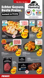 Gazetka promocyjna Penny - Prospekte - Gazetka - ważna od 15.06 do 15.06.2024 - strona 10 - produkty: brustfilet, elle, ente, filet, filets, Frische Hähnchen, geschnetzeltes, kotelett, lack, mint, pute, Putengeschnetzeltes, schwein, schweine, sim, spare ribs, Ti, wein, weine, Zelt