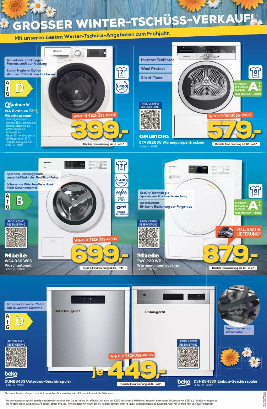 Aktueller Prospekt Berlet - Achtung!  - von 05.02 bis 11.02.2022 - strona 8 - produkty: angebot, angebote, aqua, aquastop, auer, auto, Bad, Bank, Bau, einbau-geschirrspüler, eis, elle, ente, gefu, geschirr, geschirrspüler, Kinder, kleid, Kleidung, miele, Mode, reis, ring, rum, Spektrum, Ti, Trockner, trommel, wärmepumpentrockner