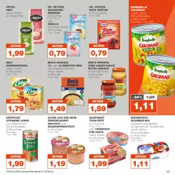 Gazetka promocyjna Real - Gazetka - ważna od 10.06 do 10.06.2023 - strona 11 - produkty: ananas, auer, Bau, Bauer, Ben’s Original, beutel, bonduelle, bonduelle goldmais, Dr. Oetker, eis, elle, filet, filets, fisch, gin, Goldmais, grütze, kochbeutel, leine, mais, Makrele, Makrelenfilets, mit gemüse, oryza, pasta, quark, reis, rel, Rote Grütze, rügenfisch, sauce, saupiquet, thunfisch, Ti, tomate, tomaten, tomatenmark, vanille, wurst, zwiebel