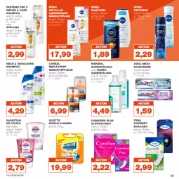 Gazetka promocyjna Real - Gazetka - ważna od 10.06 do 10.06.2023 - strona 19 - produkty: carefree, creme, deo, deospray, Discreet, duschgel, elmex, gesichtspflege, meridol, mundspülung, nivea, Odol, pantene, sagrotan, shampoo, slip, slipeinlagen, spülung, Ti, zahncreme