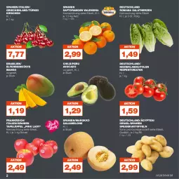 Gazetka promocyjna Real - Gazetka - ważna od 10.06 do 10.06.2023 - strona 2 - produkty: avocado, eis, galiamelone, kartoffel, kartoffeln, kirsch, kirsche, kirschen, mango, melone, orange, orangen, Pink Lady, rispentomaten, saft, Saftorangen, salat, salatherzen, Schal, Schale, speisekartoffeln, tafeläpfel, Ti, tomate, tomaten, valensina