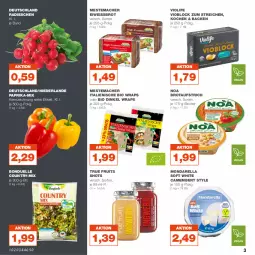 Gazetka promocyjna Real - Gazetka - ważna od 10.06 do 10.06.2023 - strona 3 - produkty: aufstrich, Becher, bio, bonduelle, brot, brotaufstrich, camembert, eis, elle, mac, mestemacher, paprika, radieschen, rel, Ti, true fruits, wrap, wraps