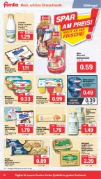 Gazetka promocyjna Famila - Prospekte - Gazetka - ważna od 10.09 do 10.09.2022 - strona 10 - produkty: baguette, baguettes, Becher, butter, danone, danone fruchtzwerge, ehrmann, eis, flasche, frucht, fruchtzwerge, Garten, gin, Hefe, irische butter, joghur, joghurt, kerrygold, knoblauch, kräuter, kräuterbutter, kühlregal, landliebe, landmilch, meggle, milch, monte, Müller, müllermilch, obst, obstgarten, oder kräuter, rahmjoghurt, regal, reis, salat, salatsauce, sauce, snack, Sylter, tante fanny, Ti, weihenstephan, zott, Zott Monte, ZTE, Zum Dorfkrug