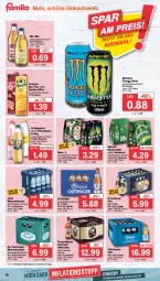 Gazetka promocyjna Famila - Prospekte - Gazetka - ważna od 10.09 do 10.09.2022 - strona 16 - produkty: Alwa, amecke, bier, bio, drink, eis, energy drink, flasche, franziskaner, gösser, heineken, mineralwasser, Mio Mio, monster, Monster Energy, natur, oettinger, pils, radler, reis, säfte, schweppes, Ti, vilsa, wasser, weissbier, ZTE