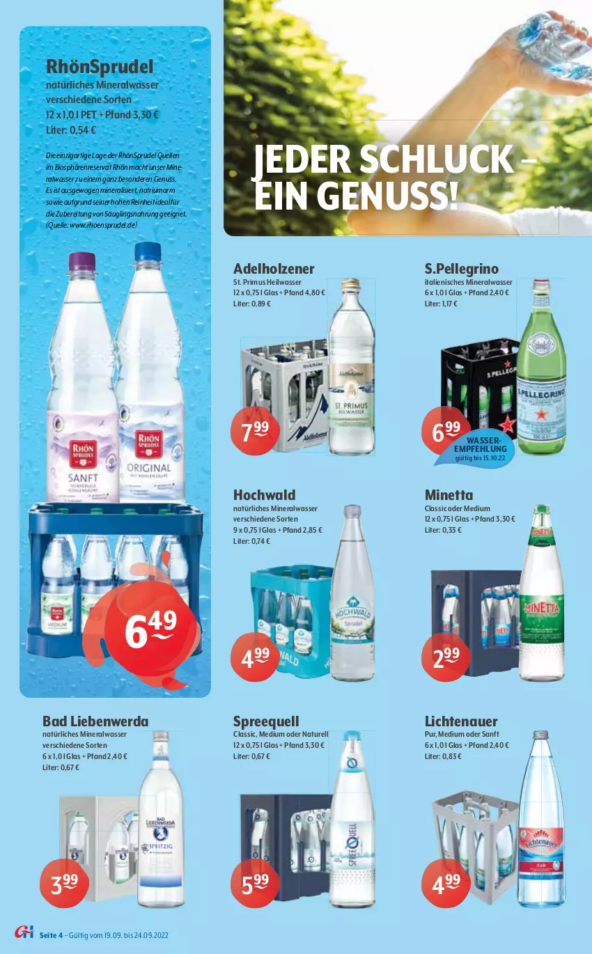 Aktueller Prospekt Getraenke Hoffmann - Prospekte - von 19.09 bis 24.09.2022 - strona 4 - produkty: adelholzener, Alwa, apfel, auer, Bad, Bad Liebenwerda, bio, black forest, blueberry, buch, dell, drink, durstlöscher, elle, frucht, getränk, getränke, hafer, Haferdrink, hella, hochwald, Holz, kaffee, kakao, lack, lichtenauer, mac, mars, melone, mineralwasser, mit frucht, natur, natürliches mineralwasser, nuss, perlen, rel, RhönSprudel, Spreequell, Sprudel, Ti, vanille, wasser, wassermelone, Yo