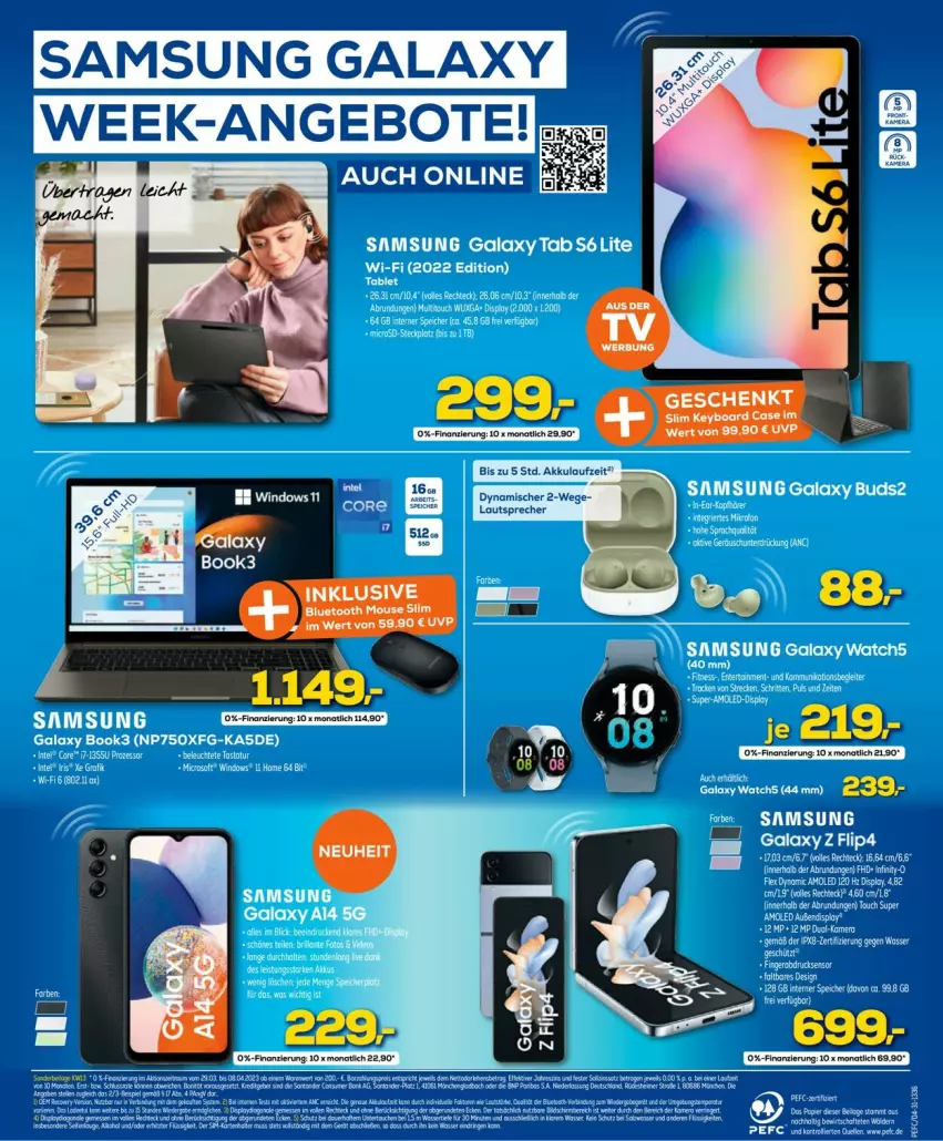 Aktueller Prospekt Euronics - Prospekte - von 29.03 bis 05.04.2023 - strona 12 - produkty: angebot, angebote, Samsung, samsung galaxy