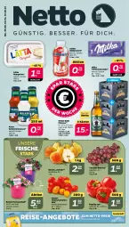 Gazetka promocyjna Netto - Woche 23 - Gazetka - ważna od 10.06 do 10.06.2023 - strona 1 - produkty: angebot, angebote, bier, Birnen, cherrytomaten, eis, elle, forelle, knorr, lätta, margarine, milch, milka, Müller, müllermilch, paprika, paprika rot, pils, pilsener, reis, rel, sauce, schlemmersauce, schoko, schokolade, Stier, tafelschokolade, Ti, tomate, tomaten, topf, trauben