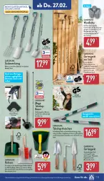 Gazetka promocyjna Aldi Nord - Von Montag - Gazetka - ważna od 01.03 do 01.03.2025 - strona 23 - produkty: aldi, blume, blumen, bürste, bürsten, dell, edelstahl, elle, Fugenbürste, Garten, Germ, gin, Holz, jumbo, Kraut, leine, Mode, obst, rasen, Ria, rosen, Schere, Spaten, Teleskop, Ti, werkzeug, ZTE