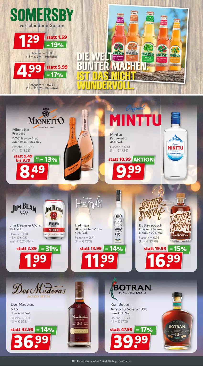 Aktueller Prospekt Getraenkeland - von 21.08 bis 02.09.2023 - strona 7 - produkty: aktionspreis, bestpreis, bestpreise, bourbon, brut, butter, caramel, cola, ecco, eis, flasche, gin, jim beam, liqueur, mint, mionetto, prosecco, reis, rum, scotch, Ti, vodka