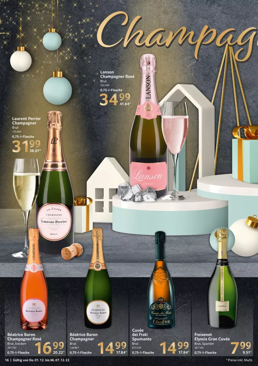 Aktueller Prospekt Selgros - Food - von 01.12 bis 07.12.2022 - strona 16 - produkty: brut, champagne, champagner, eis, flasche, freixenet, jbl, puma, reis, spumante, Ti