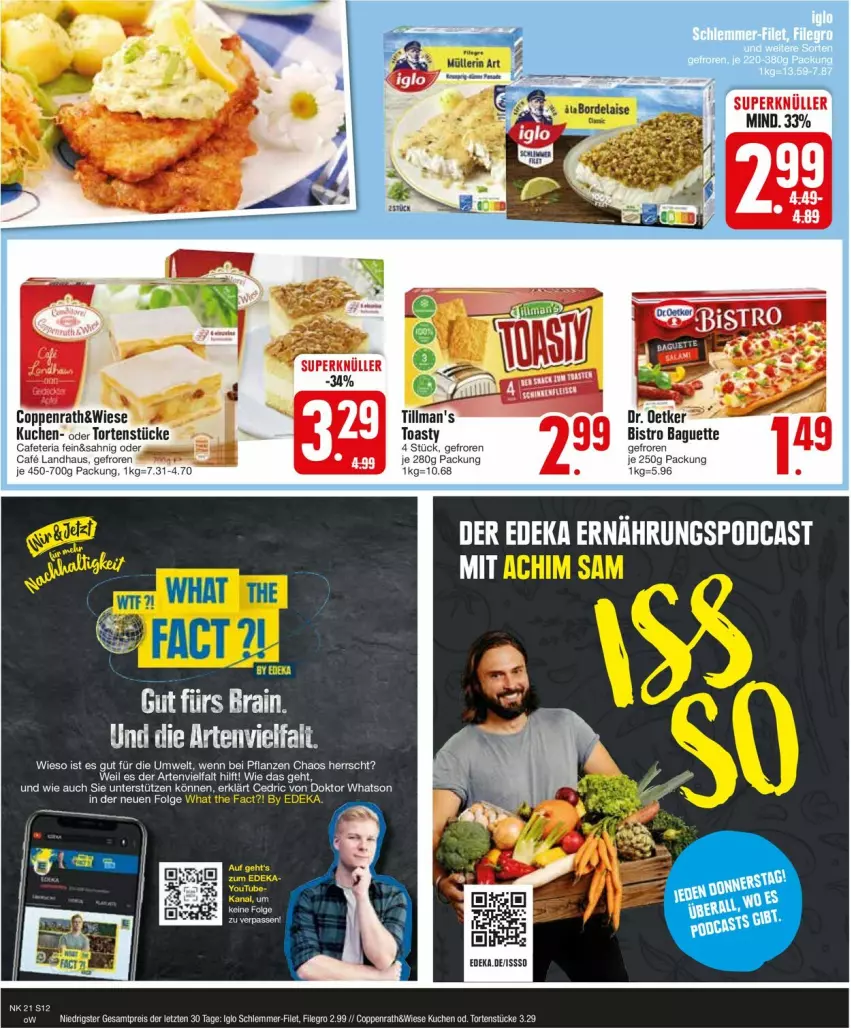 Aktueller Prospekt Edeka - Prospekte - von 20.05 bis 25.05.2024 - strona 12 - produkty: baguette, Bistro Baguette, deka, Dr. Oetker, kuchen, pflanze, pflanzen, Ria, tee, Ti, toast, toasty, torte