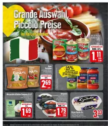 Gazetka promocyjna Edeka - Prospekte - Gazetka - ważna od 25.05 do 25.05.2024 - strona 6 - produkty: antipasti, asti, barilla, basilico, Becher, bio, di bufala, eis, K2, mozzarella, oro di parma, Rana, reis, rel, Ti, tomate, tomaten, torte, tortelloni, uhr, ZTE