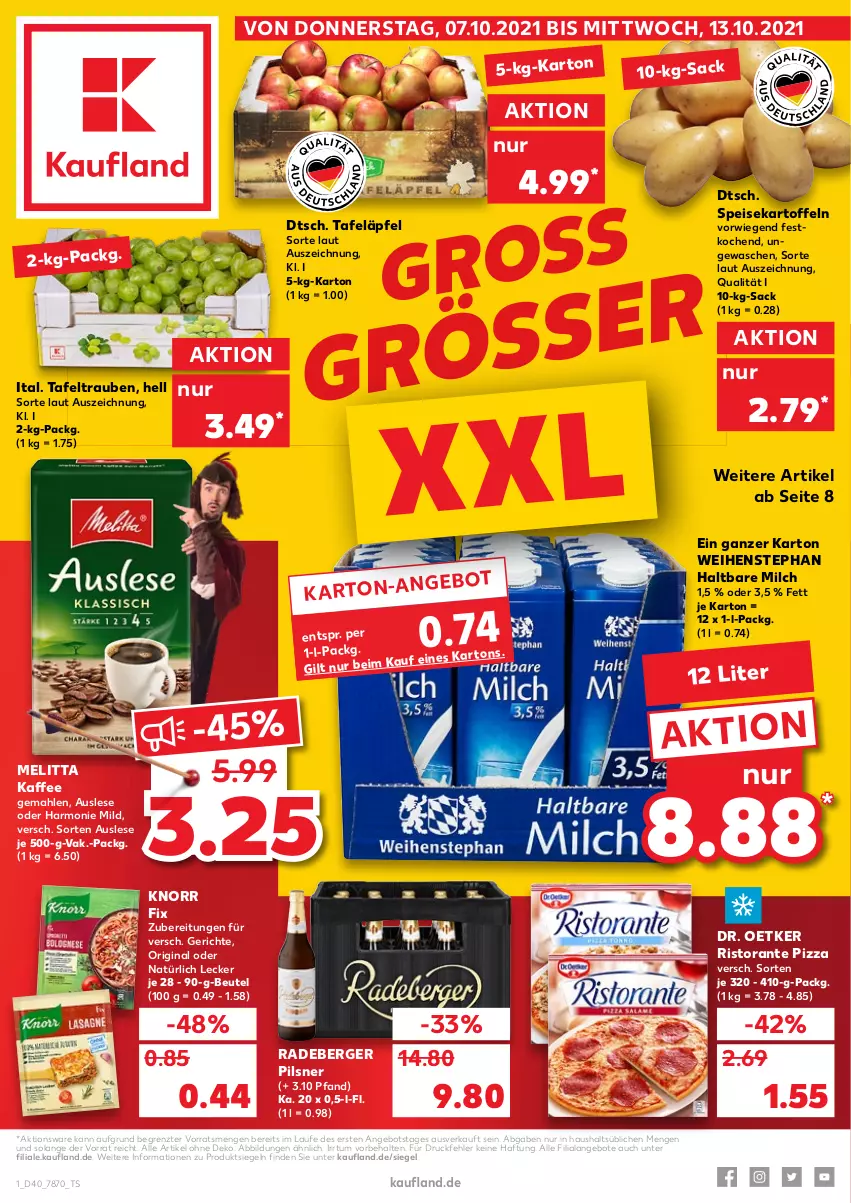 Aktueller Prospekt Kaufland - von 07.10 bis 13.10.2021 - strona 1