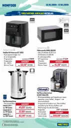 Gazetka promocyjna Metro - Wochen-Angebote - Gazetka - ważna od 17.01 do 17.01.2026 - strona 22 - produkty: angebot, auer, auto, Babynahrung, edelstahl, eis, elle, frischhaltedosen, fritteuse, garraum, gefrierfach, geschirr, getränk, getränke, getränkespender, grill, Heißluftfritteuse, herdarten, kaffee, kaffeemaschine, kaffeevollautomat, lebensmittel, Metro, mikrowelle, milch, pfanne, reis, Schal, Schale, Spezi, spülmaschinen, tasse, teller, Ti, tiefpreis, timer