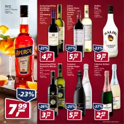 Gazetka promocyjna Real - Gazetka - ważna od 02.07 do 02.07.2022 - strona 14 - produkty: aperol, brillant sekt, brut, chardonnay, doppio passo, dornfelder, eis, flasche, freixenet, grill, grillo, Malibu, passo, primitivo, reis, rosato, rum, sekt, söhnlein, söhnlein brillant, Ti, wein