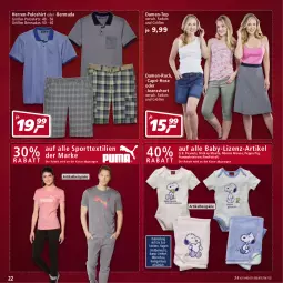 Gazetka promocyjna Real - Gazetka - ważna od 02.07 do 02.07.2022 - strona 22 - produkty: bermuda, bermudas, Cap, damen-top, eis, herren-polo, hose, jeans, kleid, Kleidung, Peppa Pig, poloshirt, shirt, shirts, Spiele, Sport, Ti