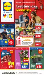 Gazetka promocyjna Lidl - Aktionsprospekt - Gazetka - ważna od 13.04 do 13.04.2024 - strona 1 - produkty: angebot, angebote, Backform, Bad, bio, dip, dipladenia, eis, elle, kühlschrank, obst, Obst und Gemüse, Ofen, pfanne, pizza, reis, Schrank, steinofen, steinofen pizza, Ti, topf, und gemüse, Untersetzer, wagner