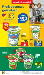 Gazetka promocyjna Lidl - Aktionsprospekt - Gazetka - ważna od 13.04 do 13.04.2024 - strona 14 - produkty: aktionspreis, angebot, bio, bioland, Bona, coupon, eis, frucht, joghur, joghurt, Kefir, Milbona, ndk, reis, sahne, Schal, Schale, Ti, ZTE