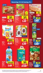 Gazetka promocyjna Lidl - Aktionsprospekt - Gazetka - ważna od 13.04 do 13.04.2024 - strona 51 - produkty: alesto, angebot, axe, baby-dry, Bad, bratmaxe, butter, coupon, Dr. Oetker, eis, elle, febreze, gin, gutfried, intermezzo, Kinder, kinder riegel, kräuter, kräuterbutter, Kuschelweich, lachs, lachsschinken, lufterfrischer, meggle, meica, pampers, preisvorteil, reis, riegel, schinken, teller, Ti, weichspüler, ZTE