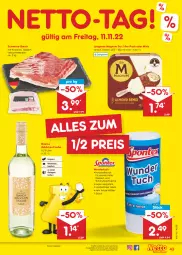 Gazetka promocyjna Netto Marken-Discount - Filial-Angebote - Gazetka - ważna od 12.11 do 12.11.2022 - strona 43 - produkty: angebot, Bau, bestpreis, bier, eier, eis, langnese, magnum, reifen, reis, schwein, schweine, schweine-bauch, Ti, tuc, wasser, wein, weine, Weißwein, ZTE