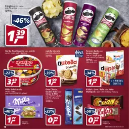 Gazetka promocyjna Real - Real Handzettel - Gazetka - ważna od 19.02 do 19.02.2022 - strona 18 - produkty: duplo, eis, ferrero, frucht, fruchtgummi, haribo, Kinder, kinder riegel, kitkat, Lakritz, lion, milka, milka schokolade, nutella, oder lakritz, oreo, pringles, reis, riegel, ring, schoko, schokolade, Ti