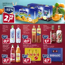 Gazetka promocyjna Real - Real Handzettel - Gazetka - ważna od 19.02 do 19.02.2022 - strona 19 - produkty: bio, bionade, Cap, capri-sun, cola, eis, flasche, frucht, fruchtsaft, fruchtsaftgetränk, getränk, ice tea, limo, limonade, limonaden, lipton, lipton ice tea, punica, reis, saft, sinalco, Ti