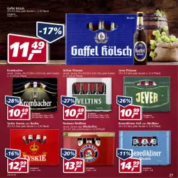 Gazetka promocyjna Real - Real Handzettel - Gazetka - ważna od 19.02 do 19.02.2022 - strona 21 - produkty: alkohol, Benediktiner, bier, eis, jever, jever pilsener, krombache, krombacher, oder radler, Paula, paulaner, pils, pilsener, radler, reis, Ti, tyskie, veltins, veltins pilsener