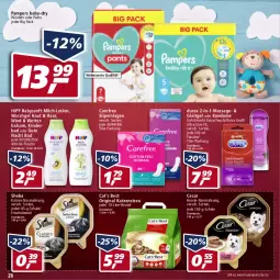 Gazetka promocyjna Real - Real Handzettel - Gazetka - ważna od 19.02 do 19.02.2022 - strona 26 - produkty: baby-dry, Bad, balsam, beutel, carefree, Durex, eis, flasche, gin, hipp, Katzenstreu, Kinder, Kondome, Lotion, milch, Nassnahrung, pampers, Pants, reis, Schal, Schale, sheba, slip, slipeinlagen, Ti, waschgel, windeln, windeln oder pants