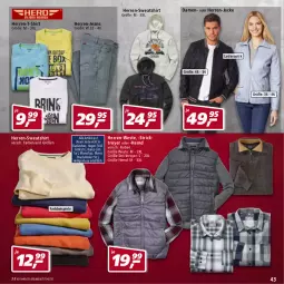 Gazetka promocyjna Real - Real Handzettel - Gazetka - ważna od 19.02 do 19.02.2022 - strona 43 - produkty: eis, hemd, herren-jeans, herren-t-shirt, Jacke, jeans, shirt, Spiele, Sweatshirt, T-Shirt, Ti, Weste