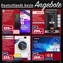 Gazetka promocyjna Real - Real Handzettel - Gazetka - ważna od 19.02 do 19.02.2022 - strona 47 - produkty: ACC, akku, alpro, angebot, angebote, auto, bosch, Cap, cappuccino, chia, cin, dvb, DVB-T, eis, elle, ente, frontkamera, getränk, getränke, hauptkamera, HDMI, kaffee, kamera, latte, latte macchiato, mac, macchiato, microsd, Receiver, Reinigung, reis, rosen, rum, sim, smartphone, Spektrum, Spezi, tasse, teller, Ti, trommel, usb, wasser, wassertank