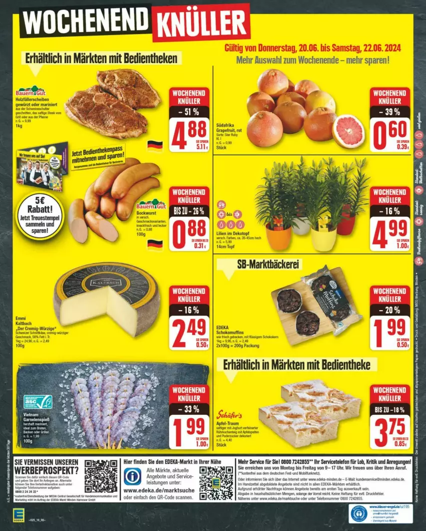 Aktueller Prospekt Edeka - Prospekte - von 15.06 bis 22.06.2024 - strona 16 - produkty: deka, tee, Ti