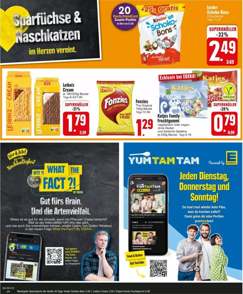 Aktueller Prospekt Edeka - Prospekte - von 26.02 bis 02.03.2024 - strona 12 - produkty: beutel, eis, frucht, fruchtgummi, gelatine, katjes, Kinder, leibniz, pflanze, pflanzen, reis, schoko, schoko-bons, Ti, Vegeta, ZTE