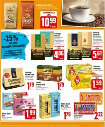Gazetka promocyjna Edeka - Prospekte - Gazetka - ważna od 02.03 do 02.03.2024 - strona 13 - produkty: beutel, bohne, bohnen, d'oro, dallmayr, dallmayr prodomo, jacobs, kaffee, kaffee-pads, Ländertee, orange, prodomo, ritter, ritter sport, Sport, tee, teekanne, Ti