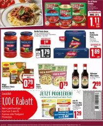 Gazetka promocyjna Edeka - Prospekte - Gazetka - ważna od 02.03 do 02.03.2024 - strona 18 - produkty: barilla, beutel, bier, Biere, bio, bolognese, coupon, deka, eis, fertiggericht, flasche, hartweizen, italienische pasta, kikkoman, LG, maggi, pasta, pasta-sauce, reis, reis-fit, sauce, Ti, tisch