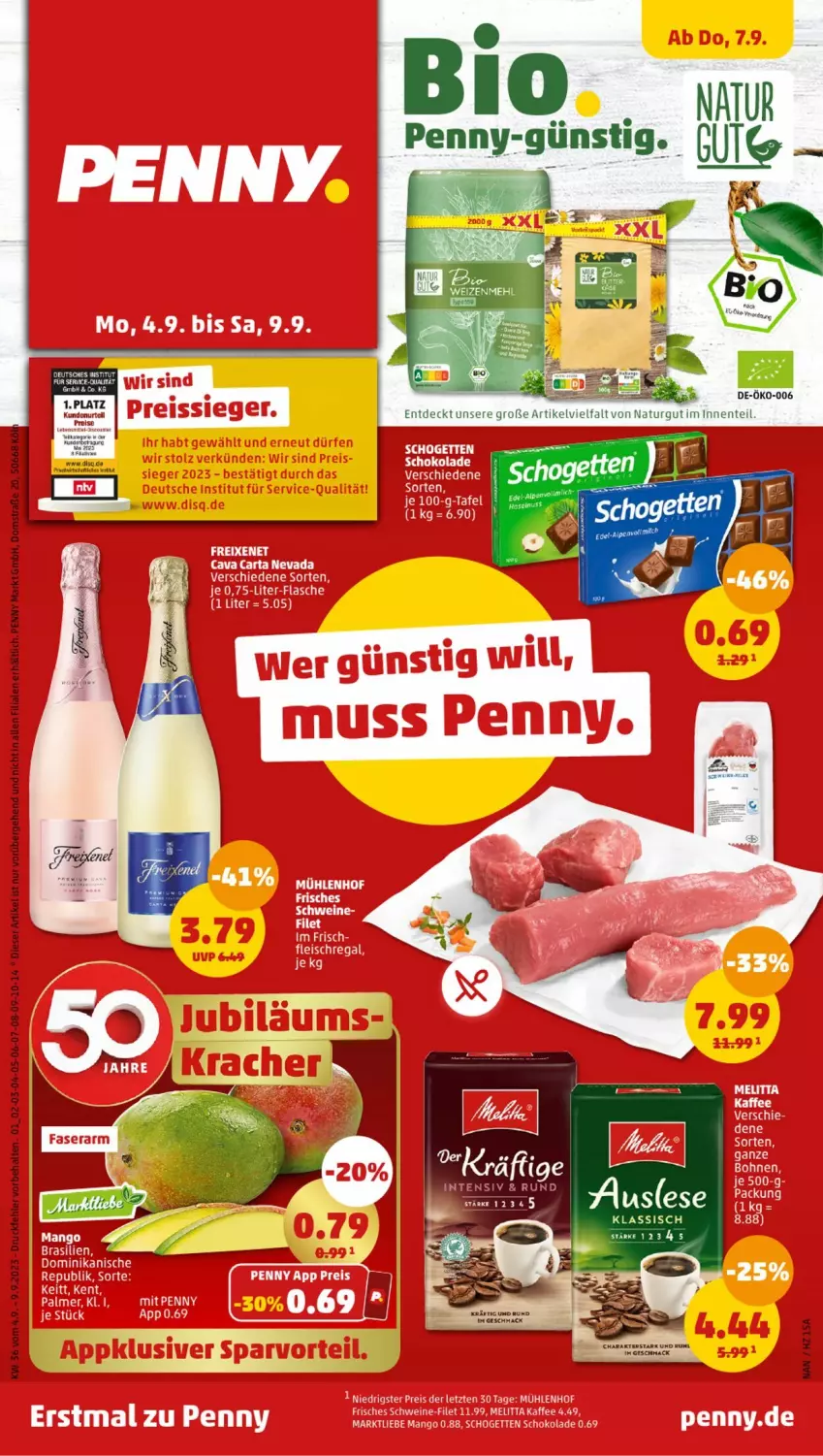 Aktueller Prospekt Penny - Prospekte - von 04.09 bis 09.09.2023 - strona 1 - produkty: bio, eis, mac, natur, reis, rum, Ti