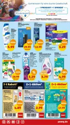 Gazetka promocyjna Penny - Prospekte - Gazetka - ważna od 09.09 do 09.09.2023 - strona 11 - produkty: angebot, angebote, ariel, aufsteckbürsten, Blüte, bürste, bürsten, Cien, colorwaschmittel, coupon, coupons, creme, cross action, Discreet, eis, feuchttücher, flasche, gin, je 500-ml-flasche, Kinder, lack, lenor, LG, oral-b, oralb, pampers, pantene, pantene pro-v, Pants, Pflegespülung, pril, pro-v, reis, shampoo, spülung, Ti, tücher, vollwaschmittel, waschmittel, weichspüler, windeln, zahncreme