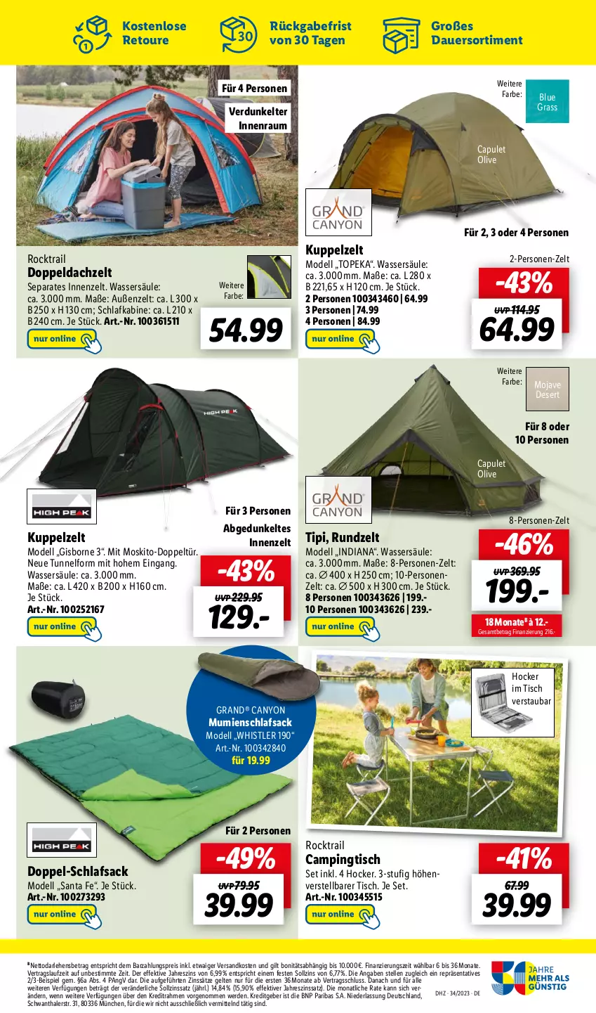 Aktueller Prospekt Lidl - Aktionsprospekt - von 21.08 bis 26.08.2023 - strona 29 - produkty: auer, Campingtisch, Cap, dell, eis, elle, erde, hocker, Kuppelzelt, Mode, ndk, olive, reis, sac, schlafsack, Ti, Tipi, tisch, wasser, Yo, Zelt