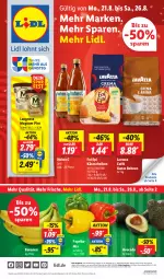 Gazetka promocyjna Lidl - Aktionsprospekt - Gazetka - ważna od 26.08 do 26.08.2023 - strona 1 - produkty: angebot, angebote, avocado, Bad, banane, bananen, bio, bohne, bohnen, coupon, eis, fol epi, Hohes C, Käse, käsescheiben, langnese, lavazza, magnum, paprika, preisvorteil, reis, Ti