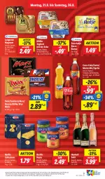 Gazetka promocyjna Lidl - Aktionsprospekt - Gazetka - ważna od 26.08 do 26.08.2023 - strona 13 - produkty: angebot, barilla, beste butter, bounty, butter, coca-cola, cola, coupon, eis, fanta, frau antje, henkel, henkell, henkell sekt, joghur, joghurt, joghurt mit der ecke, langnese, magnum, mars, Mezzo Mix, milky way, Müller, pesto, reis, sekt, snickers, sprite, Ti, twix, ZTE