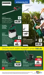 Gazetka promocyjna Lidl - Aktionsprospekt - Gazetka - ważna od 26.08 do 26.08.2023 - strona 35 - produkty: Brei, eis, Elektro, elle, erde, heckenschere, latte, leine, messer, ndk, Parkside, rasen, reis, sac, Schal, Schere, Sport, Ti, Tiere, tisch, weck, ZTE