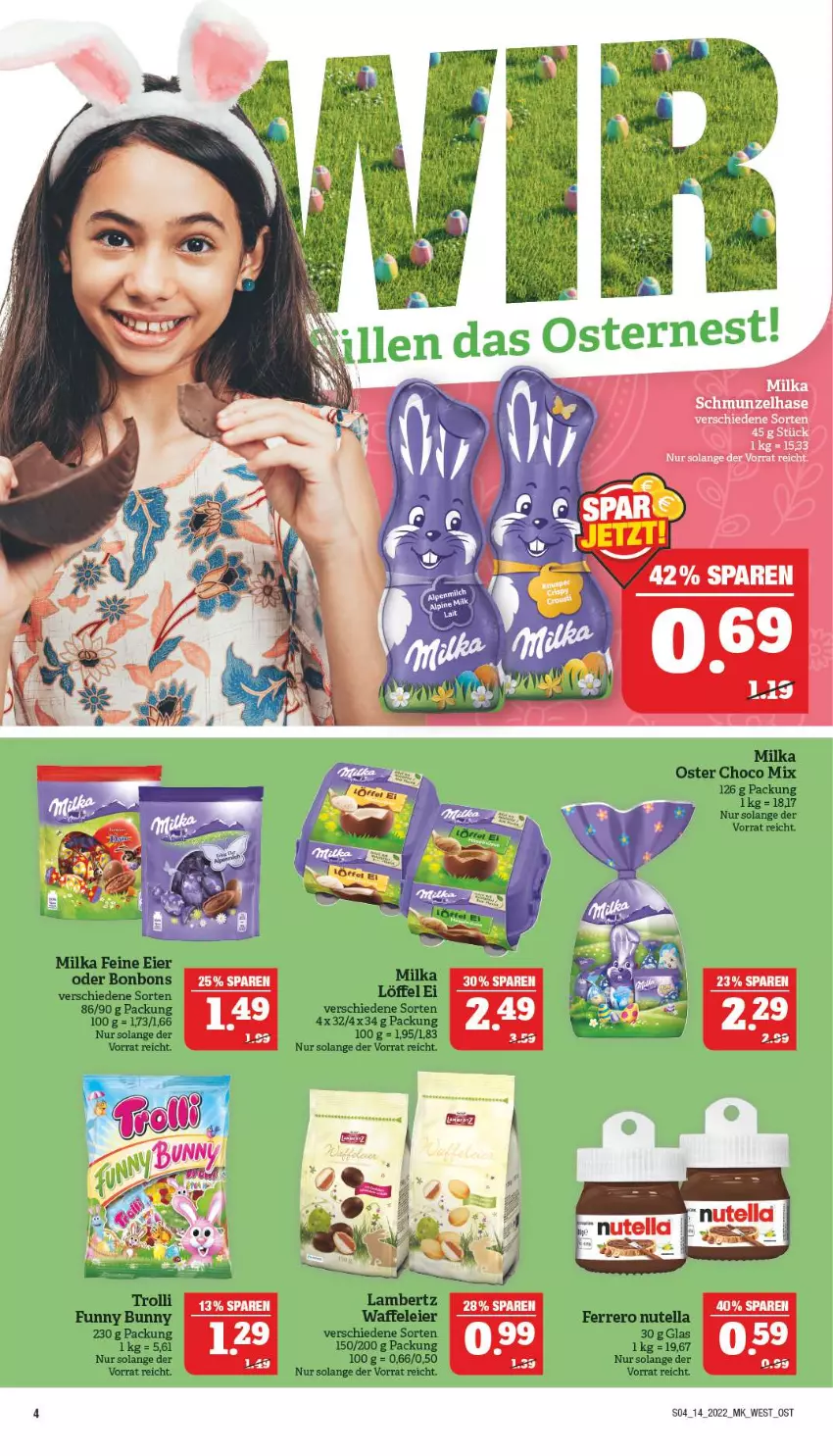 Aktueller Prospekt Marktkauf - Prospekt - von 03.04 bis 09.04.2022 - strona 8 - produkty: milka