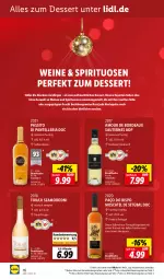 Gazetka promocyjna Lidl - Beste Weine für jeden Anlass - Gazetka - ważna od 30.11 do 30.11.2022 - strona 16 - produkty: berliner, dessert, eis, elle, flasche, frucht, früchte, früchten, gsw, gutschein, honig, mac, ndk, nuss, Ria, Sauternes, spirituosen, teller, Ti, wein, weine