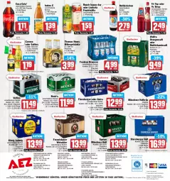 Gazetka promocyjna Aez - Prospekte - Gazetka - ważna od 23.09 do 23.09.2023 - strona 16 - produkty: AEZ, Astra, Berger, bier, brunnen, buch, burger, coca-cola, cola, corona, drucker, eis, elle, Engel, ente, fisch, flasche, flensburger, franken brunnen, franziskaner, frucht, fruchtsäfte, Germ, getränk, getränke, gin, glasflasche, Happy Day, Hohes C, kerze, Multivitaminsaft, orange, orangen, orangensaft, perla, Rauch, reis, ring, rum, saft, säfte, sirup, Spaten, teller, thomas henry, Ti, uhr, veltins, vita, weissbier, Yo, ZTE