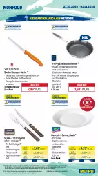 Gazetka promocyjna Metro - Wochen-Angebote Gastro - Gazetka - ważna od 01.11 do 01.11.2025 - strona 19 - produkty: angebot, auer, backofen, Behälter, dessert, Dessertteller, edelstahl, eis, elle, gabel, geschirr, herdarten, Holz, messer, Metro, metro gastro, mikrowelle, Ofen, pfanne, pizza, reis, Ria, Schere, Schütze, spülmaschinen, steak, teller, Ti, tomate, tomaten, Trockner, wärmepumpentrockner