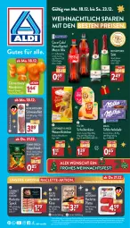 Gazetka promocyjna Aldi Nord - Von Montag - Gazetka - ważna od 23.12 do 23.12.2023 - strona 1 - produkty: aldi, aus der tiefkühlung, beutel, brötchen, chips, chipsfrisch, clementinen, coca-cola, cola, coppenrath, eis, elle, fanta, filet, flasche, fol epi, funny-frisch, gin, Käse, latte, mandarine, mandarinen, Mezzo Mix, milka, reis, rotkäppchen, schoko, schokolade, schwein, schweine, schweinefilet, sekt, Speck, sprite, teller, Ti, wein, weine, ZTE