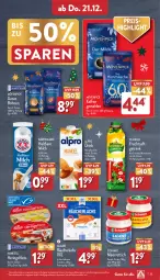 Gazetka promocyjna Aldi Nord - Von Montag - Gazetka - ważna od 23.12 do 23.12.2023 - strona 33 - produkty: almare, alpro, bärenmarke, bohne, bohnen, drink, eis, elle, filet, filets, frucht, fruchtsaft, getränk, gin, haltbare milch, hawesta, hering, Herings, heringsfilets, kaffee, lachs, meerrettich, milch, mövenpick, pfanne, Pfanner, reis, Rettich, ring, saft, schamel, teller, Ti, ZTE