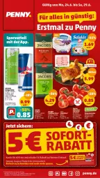 Gazetka promocyjna Penny - Prospekte - Gazetka - ważna od 29.06 do 29.06.2024 - strona 1 - produkty: coupon, drink, eis, ente, fleisch, henkel, jacobs, Käse, LG, natur, red bull, regal, reis, rispentomaten, salakis, schafkäse, schenkel, Ti, tomate, tomaten, ZTE