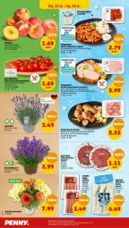 Gazetka promocyjna Penny - Prospekte - Gazetka - ważna od 29.06 do 29.06.2024 - strona 24 - produkty: backofen, bacon, blume, eis, feinschmecker, fleisch, gyros, hackfleisch, Käse, lavendel, leberkäs, leberkäse, mit zwiebeln, Ofen, pfirsich, pfirsiche, regal, reis, rispentomaten, salami, Schal, Schale, schwein, Speck, Ti, tisch, tomate, tomaten, topf, tzatziki, wein, wiltmann, wurst, ZTE, zwiebel, zwiebeln