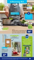 Gazetka promocyjna AldiSud - IN ZWEI WOCHEN - Gazetka - ważna od 20.08 do 20.08.2022 - strona 15 - produkty: aldi, alle artikel ohne dekoration, braten, Crofton, crofton®, decke, dekoration, dell, eis, elle, erde, gin, herdarten, Heu, LG, mac, Mode, Reinigung, rwe, spülmaschinen, stielkasserolle, Ti, tisch, topf, Trinkhalme, ZTE